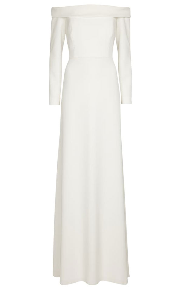 Bridal Fucino off-shoulder cady gown from Max Mara